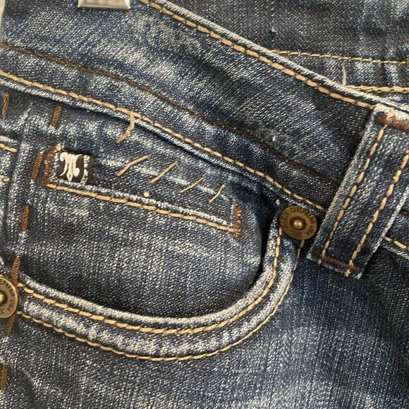 MEK DNM Vintage Embellished Westminster distressed Denim Jeans Size 27 / 34 - Picture 6 of 7